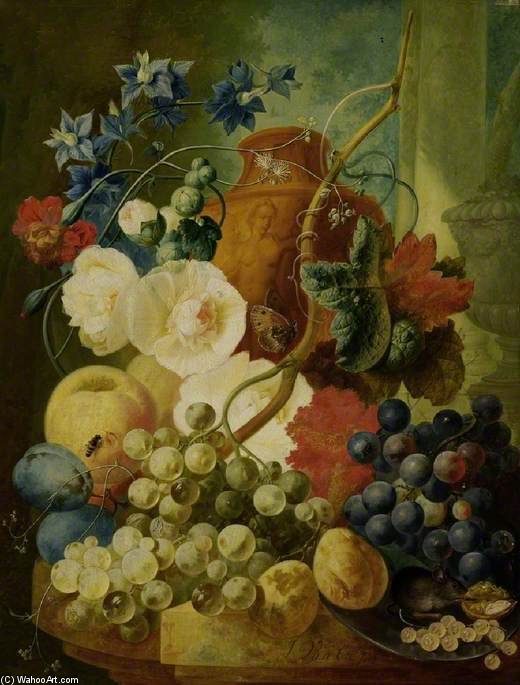 WikiOO.org - Encyclopedia of Fine Arts - Maalaus, taideteos Jan Van Os - Fruit Piece