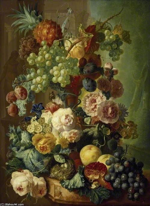 Wikioo.org - The Encyclopedia of Fine Arts - Painting, Artwork by Jan Van Os - Fruits And Flowers