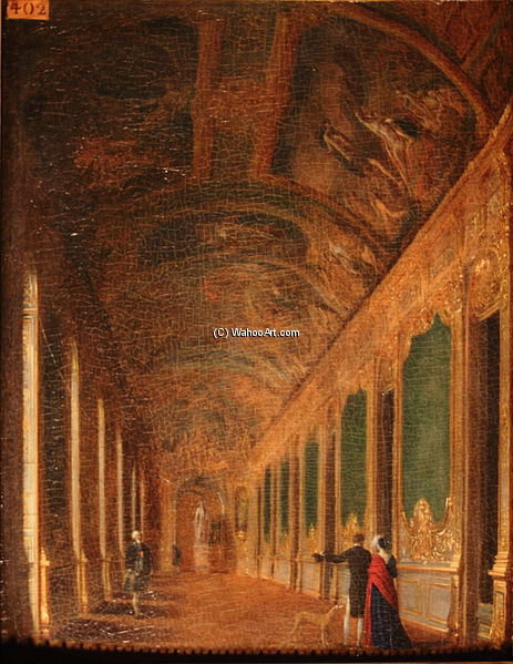 Wikioo.org – L'Encyclopédie des Beaux Arts - Peinture, Oeuvre de Jean Francois Garneray - le doré galerie sous l' `empire`