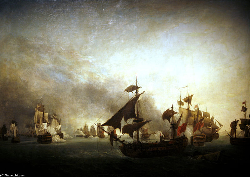 Wikioo.org – L'Enciclopedia delle Belle Arti - Pittura, Opere di Jean Francois Hue - Battle Of Granada