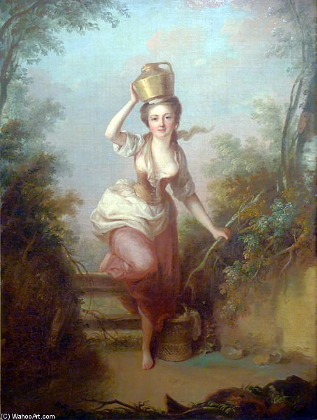 WikiOO.org - Енциклопедія образотворчого мистецтва - Живопис, Картини
 Jean Baptiste Huet - The Milkmaid