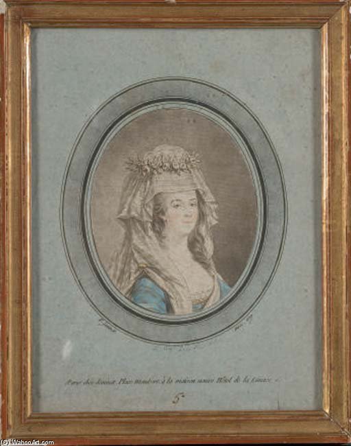 WikiOO.org - Enciclopedia of Fine Arts - Pictura, lucrări de artă Jean Francois Janinet - Portrait De Femme