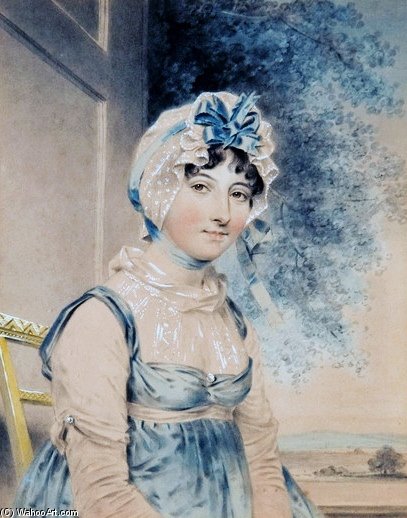 Wikioo.org - The Encyclopedia of Fine Arts - Painting, Artwork by John Downman - Maria Edgeworth