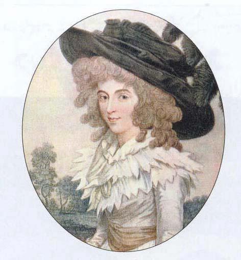 Wikioo.org - The Encyclopedia of Fine Arts - Painting, Artwork by John Downman - Portrait Of Henrietta, Viscountess Duncannon