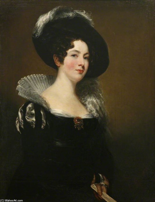 WikiOO.org - Encyclopedia of Fine Arts - Maľba, Artwork John Jackson - Lady Caroline Edgcumbe