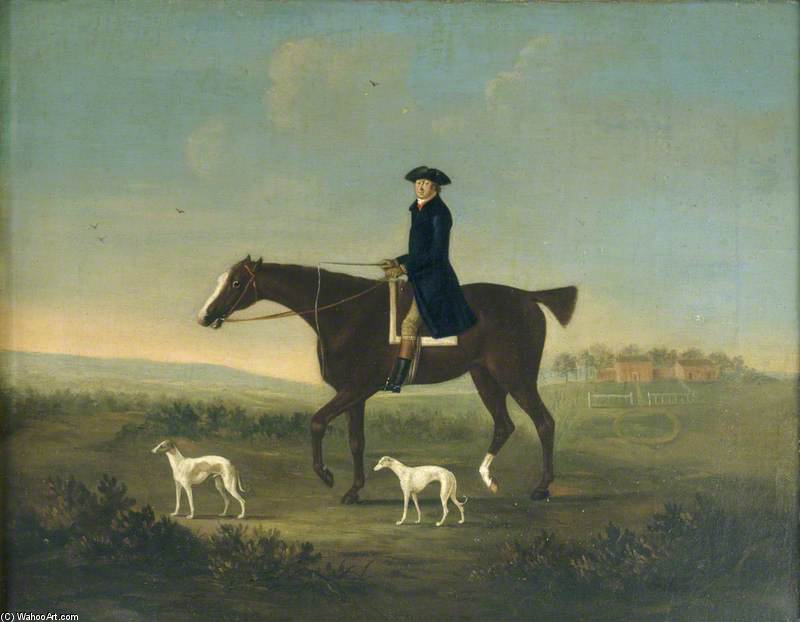 WikiOO.org - Güzel Sanatlar Ansiklopedisi - Resim, Resimler John Nost Sartorius - A Man On Horseback