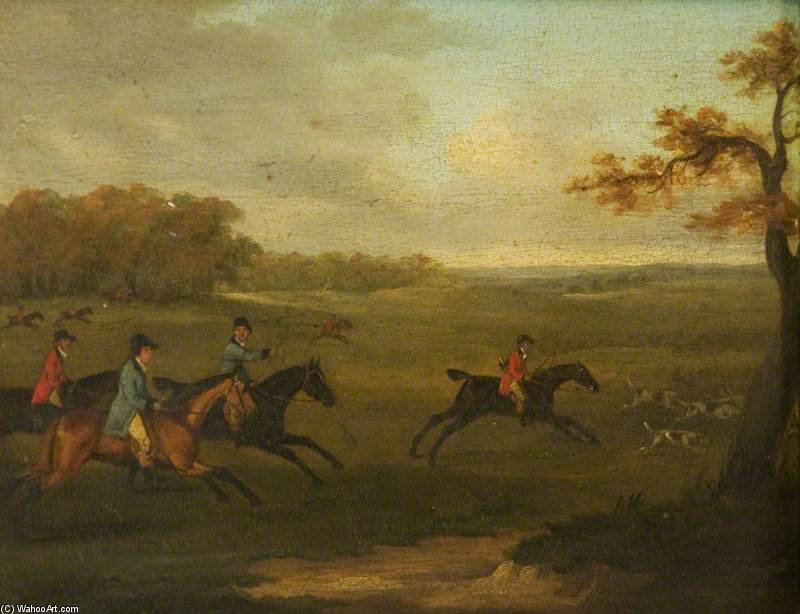 Wikioo.org - The Encyclopedia of Fine Arts - Painting, Artwork by John Nost Sartorius - Fox-hunting