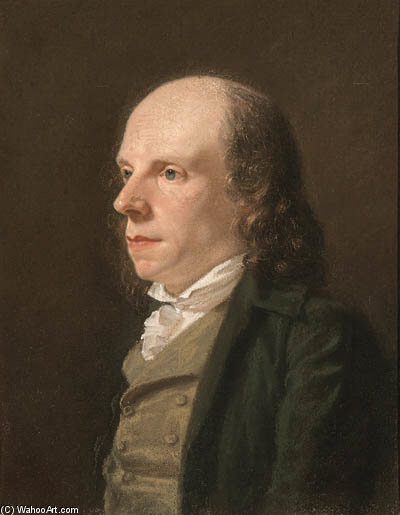 Wikioo.org - Bách khoa toàn thư về mỹ thuật - Vẽ tranh, Tác phẩm nghệ thuật John Raphael Smith - A Portrait Of John Flaxman, R.A.