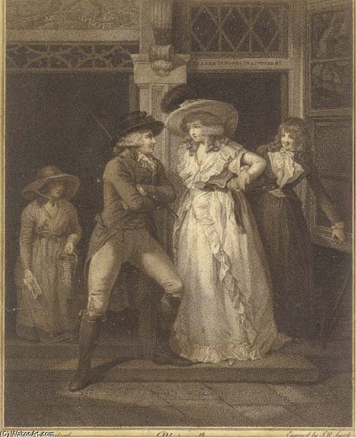 WikiOO.org - Encyclopedia of Fine Arts - Lukisan, Artwork John Raphael Smith - Allegories On Marriage