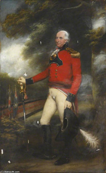 Wikioo.org - The Encyclopedia of Fine Arts - Painting, Artwork by John Russell - Lieutenant Colonel Thomas Lloyd