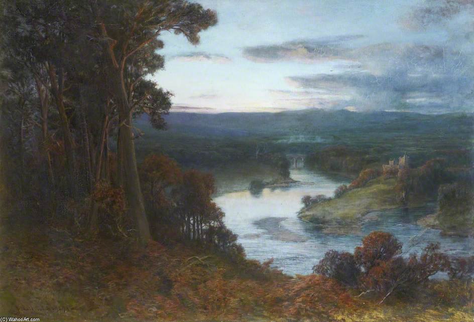 Wikioo.org - The Encyclopedia of Fine Arts - Painting, Artwork by John Smart - A Perthshire River
