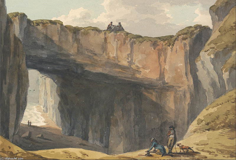 WikiOO.org - Encyclopedia of Fine Arts - Maleri, Artwork John Warwick Smith - Castle Point