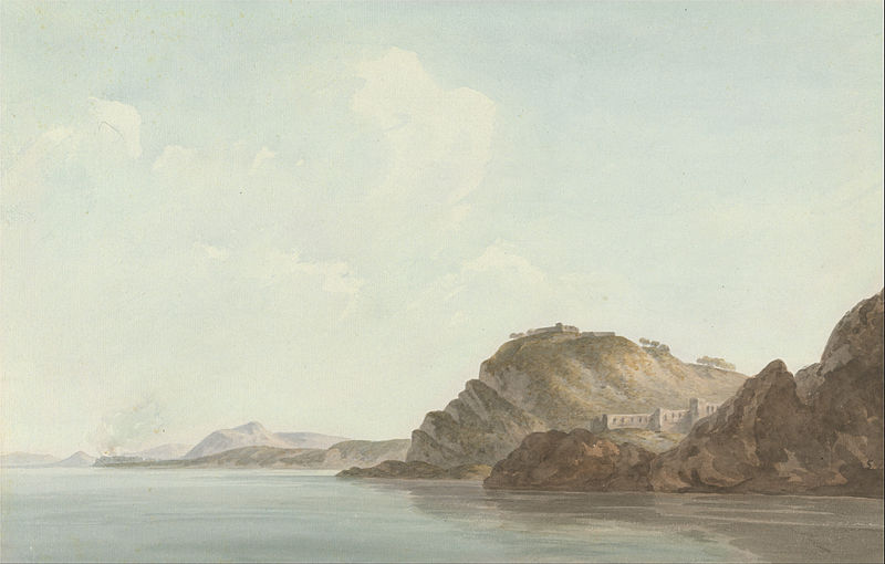 Wikioo.org - The Encyclopedia of Fine Arts - Painting, Artwork by John Warwick Smith - Coast Near Sorrento