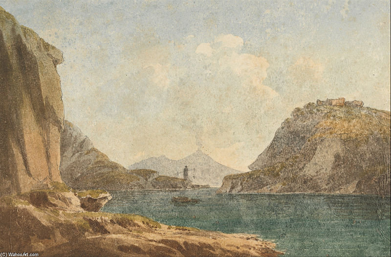 WikiOO.org - Εγκυκλοπαίδεια Καλών Τεχνών - Ζωγραφική, έργα τέχνης John Warwick Smith - View Of Vesuvius