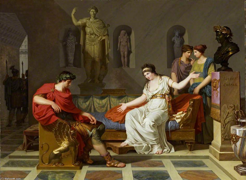 WikiOO.org - Enciclopédia das Belas Artes - Pintura, Arte por Louis Gauffier - Cleopatra And Octavian