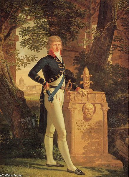 Wikioo.org - The Encyclopedia of Fine Arts - Painting, Artwork by Louis Gauffier - Portrait Of Prince Augustus Frederick
