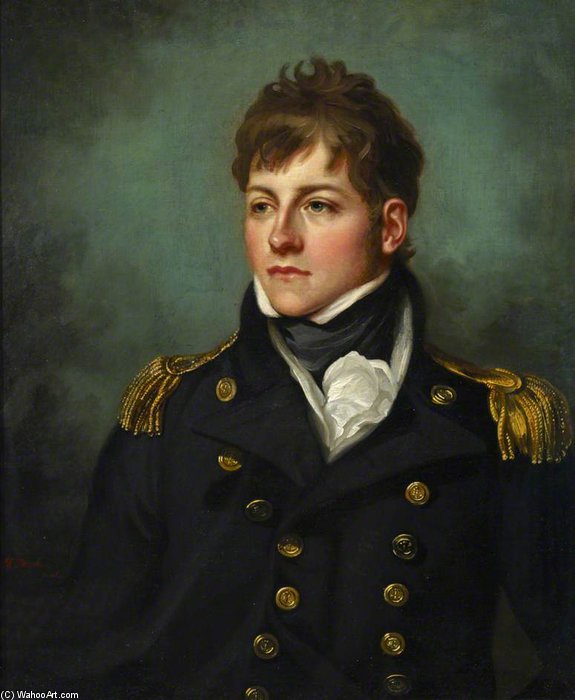 Wikioo.org - The Encyclopedia of Fine Arts - Painting, Artwork by Mather Brown - Captain George Miller Bligh