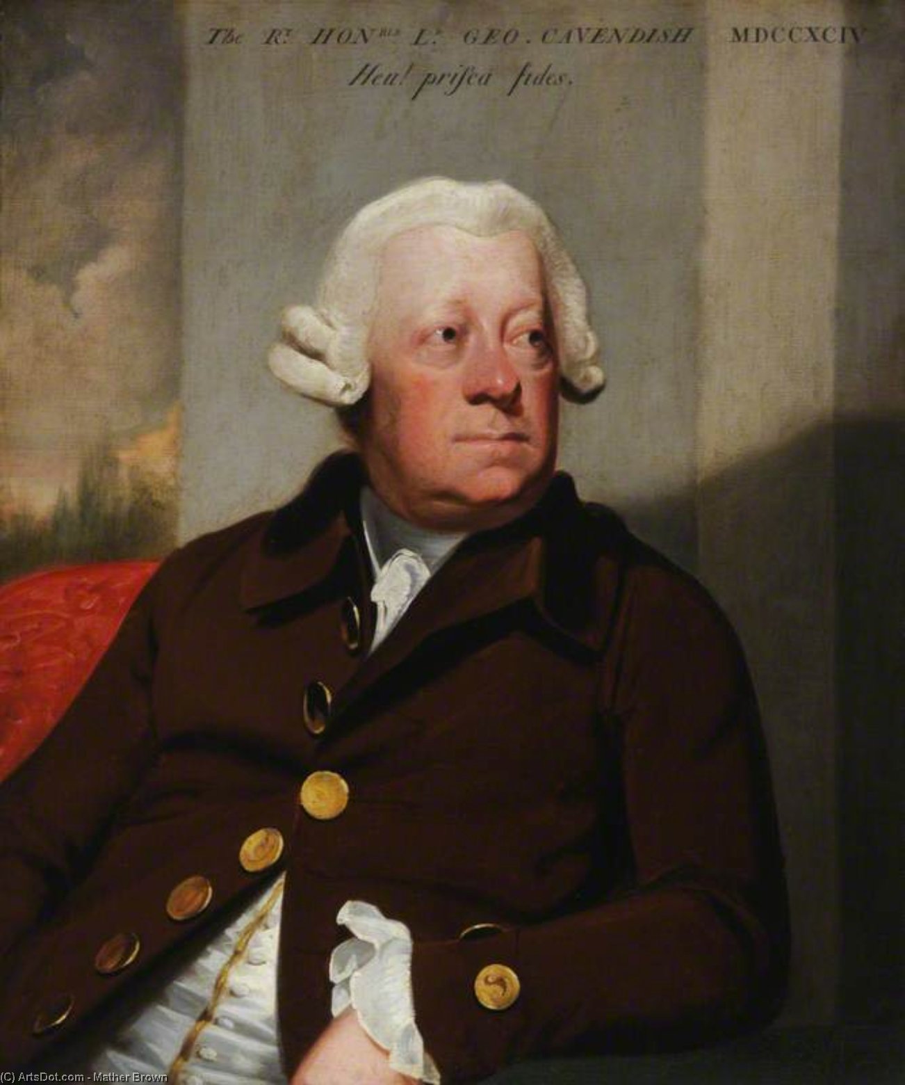 Wikioo.org - The Encyclopedia of Fine Arts - Painting, Artwork by Mather Brown - Lord George Augustus Cavendish
