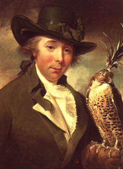 Wikioo.org - The Encyclopedia of Fine Arts - Painting, Artwork by George Philip Reinagle - Man With Falcon