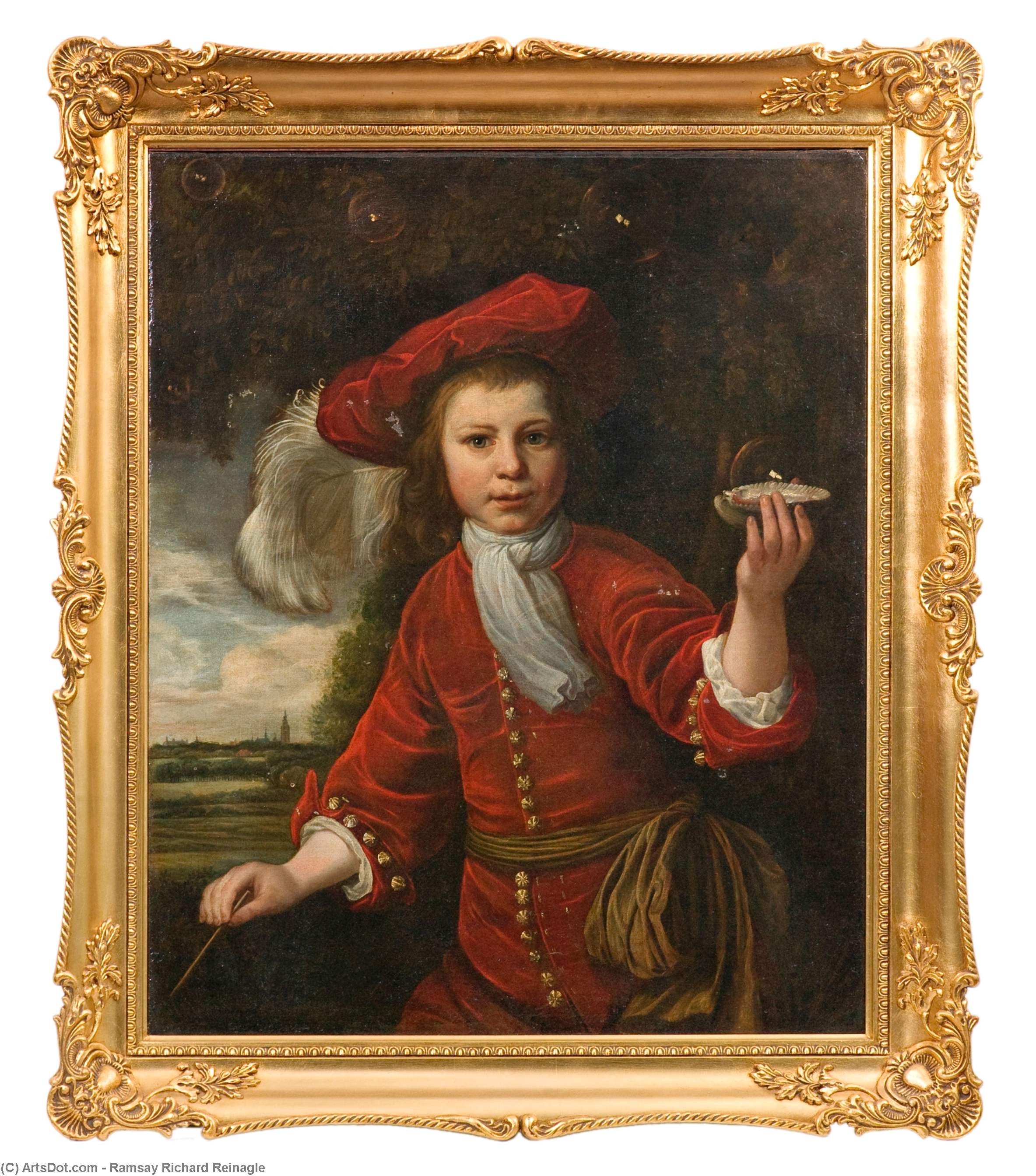 Wikioo.org - The Encyclopedia of Fine Arts - Painting, Artwork by Ramsay Richard Reinagle - Portrait Of Francis North, 4th Earl Of Guilford