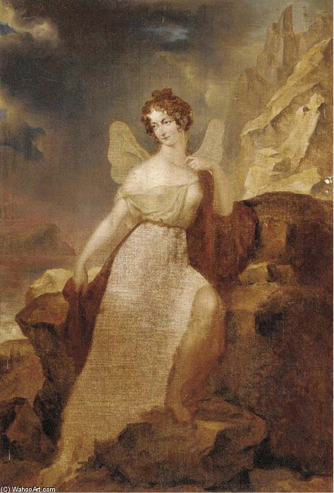 Wikioo.org - The Encyclopedia of Fine Arts - Painting, Artwork by Richard Westall - A Classical Female Figure