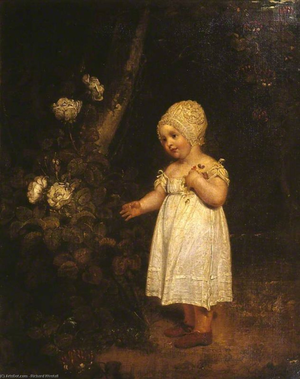 Wikioo.org - The Encyclopedia of Fine Arts - Painting, Artwork by Richard Westall - Philip Sansom, Jun., As A Child