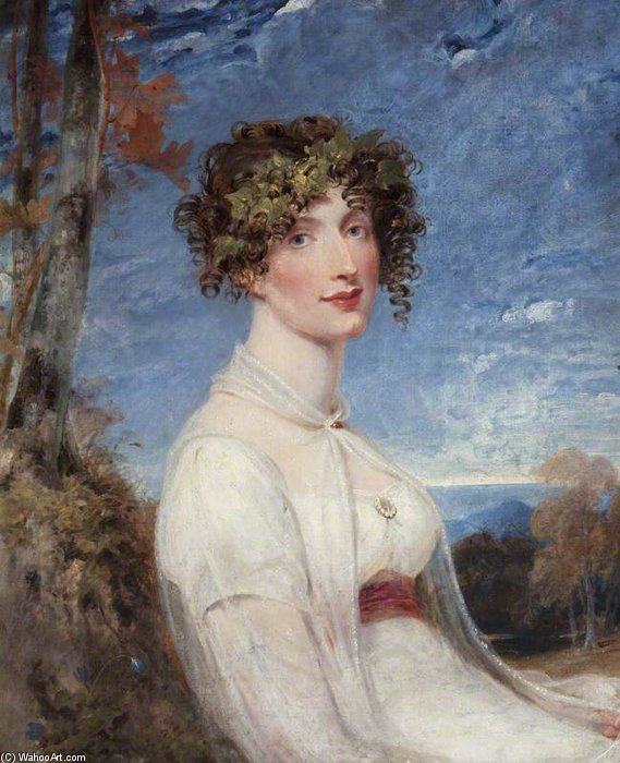 Wikioo.org - The Encyclopedia of Fine Arts - Painting, Artwork by Richard Westall - The Honourable Mrs Abbot Upcher, Née Charlotte Wilson