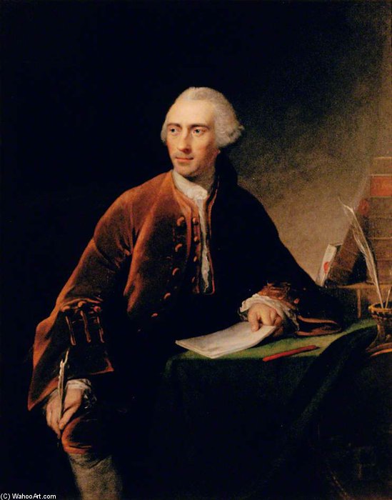 Wikioo.org - The Encyclopedia of Fine Arts - Painting, Artwork by Robert Edge Pine - Samuel Vaughan, Trader, President Of The American Philosophical Society