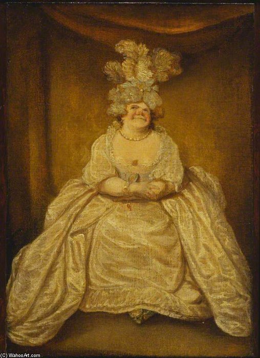 Wikioo.org - The Encyclopedia of Fine Arts - Painting, Artwork by Robert Smirke - Lady Pentweazle From Samuel Foote's 'taste'