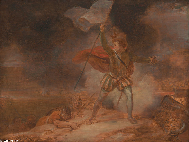 WikiOO.org - Encyclopedia of Fine Arts - Maalaus, taideteos Robert Smirke - The Soldier