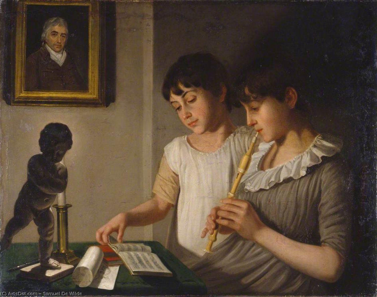 Wikioo.org - The Encyclopedia of Fine Arts - Painting, Artwork by Samuel De Wilde - Music
