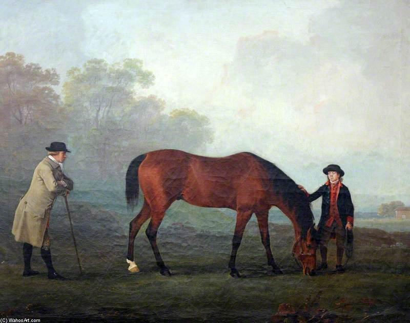 WikiOO.org - Encyclopedia of Fine Arts - Malba, Artwork Sawrey Gilpin - 'furiband', With His Owner, Sir Henry 'harry' Harpur