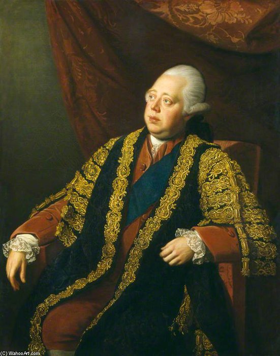 Wikioo.org - The Encyclopedia of Fine Arts - Painting, Artwork by Nathaniel Dance-Holland - Frederick North, 2nd Earl Of Guilford