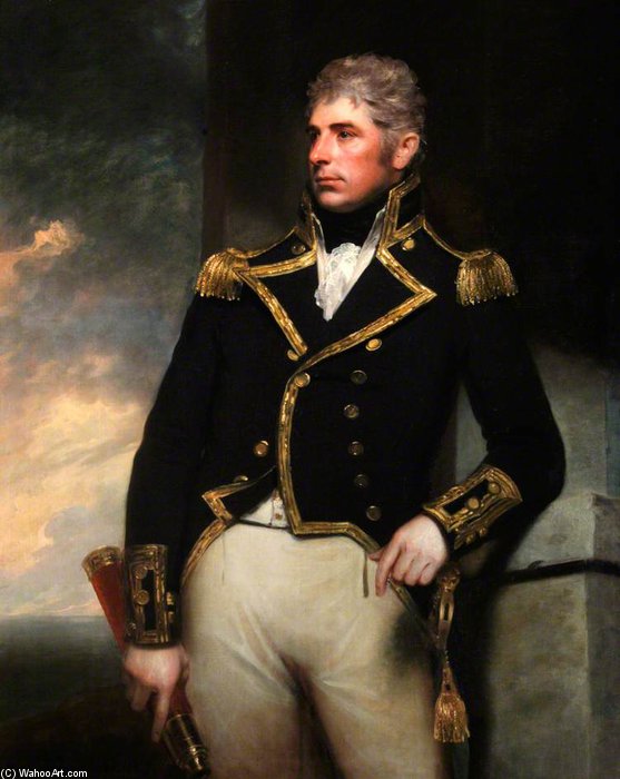 Wikioo.org - The Encyclopedia of Fine Arts - Painting, Artwork by William Beechey - Admiral Sir Harry Burrard-neale