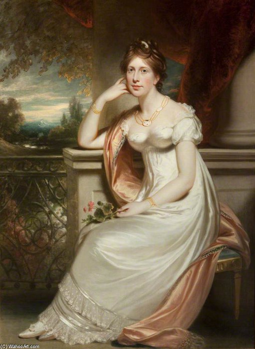 Wikioo.org - The Encyclopedia of Fine Arts - Painting, Artwork by William Beechey - The Honourable Mrs W. Noel