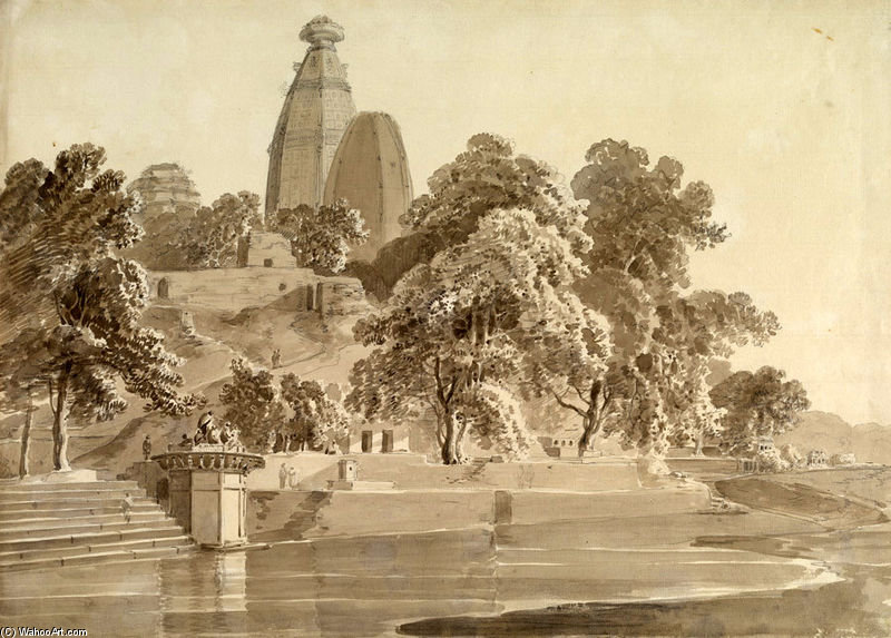 Wikioo.org – L'Enciclopedia delle Belle Arti - Pittura, Opere di Thomas And William Daniell - Madan Mohan Tempio, In Yamuna, Vrindavan