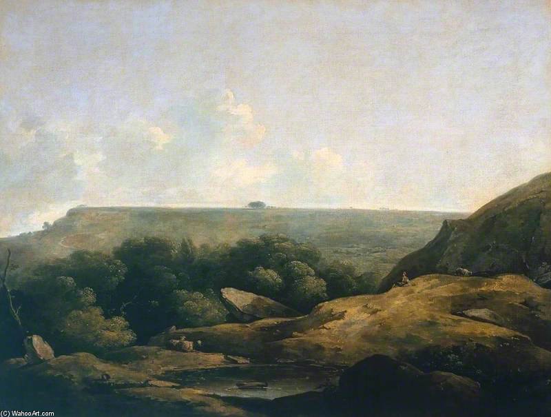 Wikioo.org - The Encyclopedia of Fine Arts - Painting, Artwork by Thomas Barker - Landscape, Near Bath