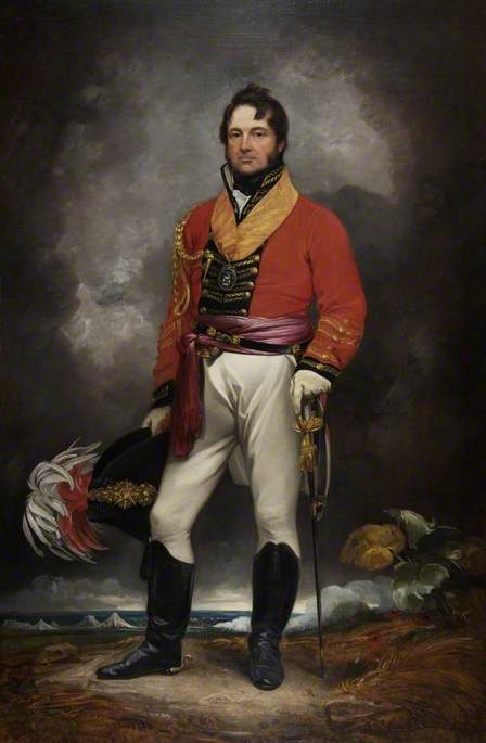 WikiOO.org - אנציקלופדיה לאמנויות יפות - ציור, יצירות אמנות Thomas Barker - Lieutenant General Sir William Cockburn