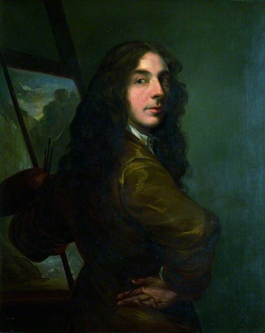 WikiOO.org - Encyclopedia of Fine Arts - Maľba, Artwork Thomas Barker - Self Portrait -