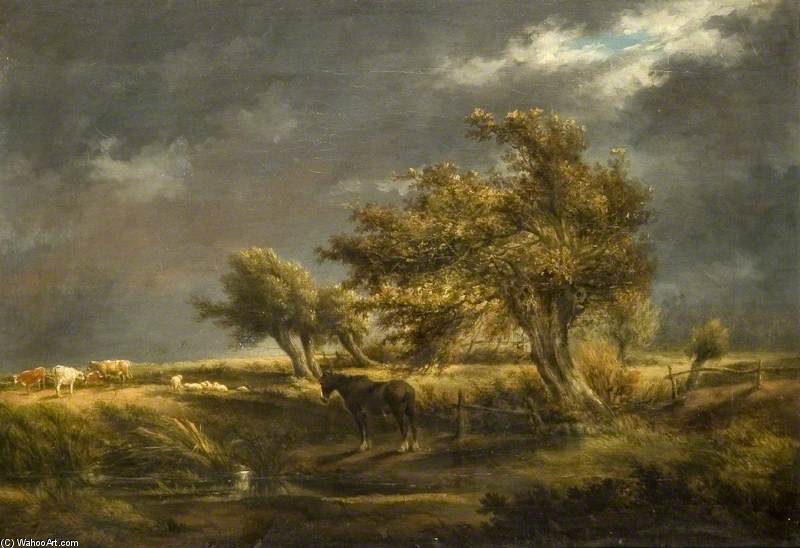 Wikioo.org - The Encyclopedia of Fine Arts - Painting, Artwork by Thomas Barker - Stormy Landscape