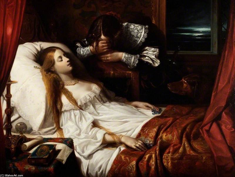 Wikioo.org – L'Encyclopédie des Beaux Arts - Peinture, Oeuvre de Thomas Barker - le mariée de mort