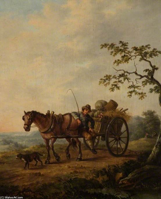 Wikioo.org - The Encyclopedia of Fine Arts - Painting, Artwork by Thomas Barker - The Country Cart