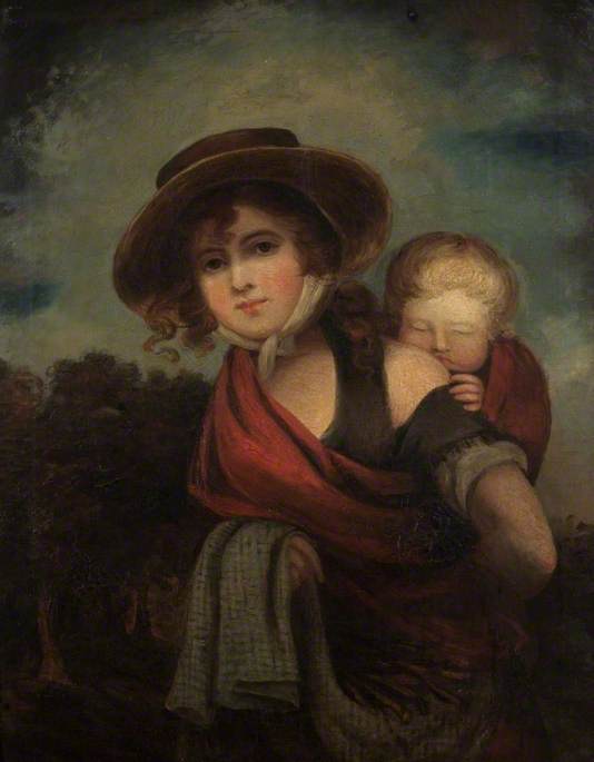 WikiOO.org - Encyclopedia of Fine Arts - Maľba, Artwork Thomas Barker - The Gipsy Girl