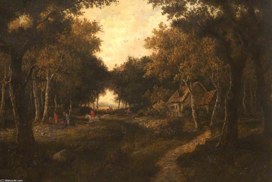 Wikioo.org - The Encyclopedia of Fine Arts - Painting, Artwork by Thomas Barker - Woodland Hunting