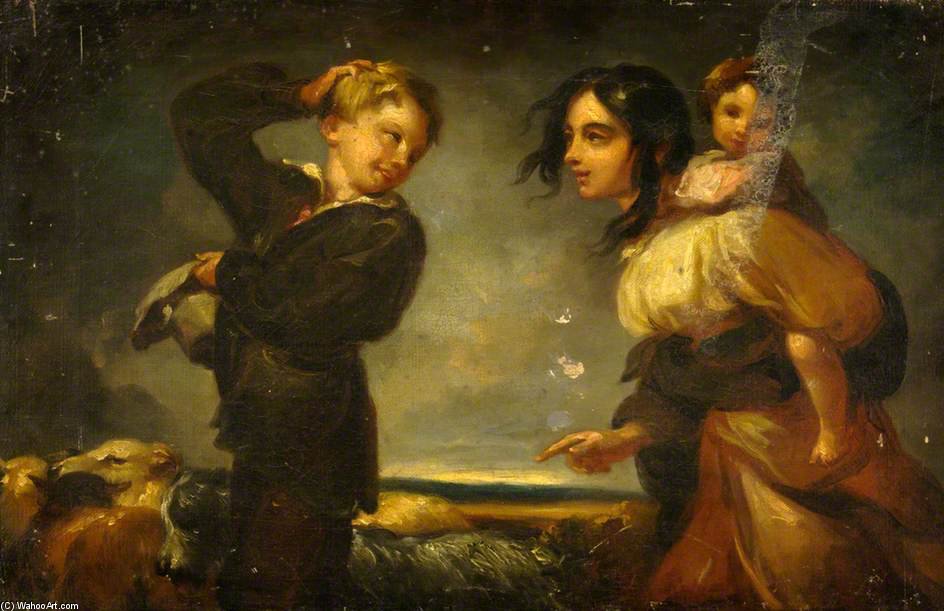 WikiOO.org - Encyclopedia of Fine Arts - Lukisan, Artwork Thomas Barker - Young Children