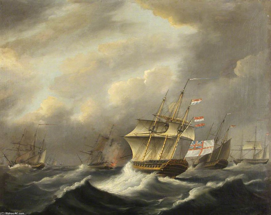Wikioo.org - The Encyclopedia of Fine Arts - Painting, Artwork by Thomas Buttersworth - Hms 'daedalus'