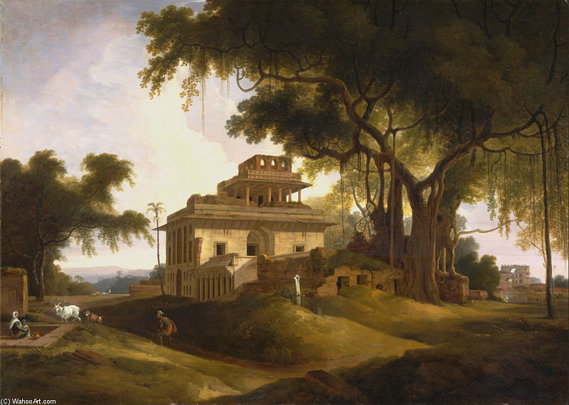 WikiOO.org - Encyclopedia of Fine Arts - Maľba, Artwork Thomas And William Daniell - Ruins Of The Naurattan, Sasaram, Bihar