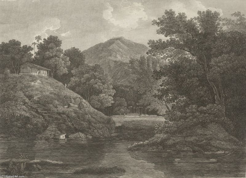 Wikioo.org - The Encyclopedia of Fine Arts - Painting, Artwork by Thomas Daniell - View In The Tinnevele District, East India
