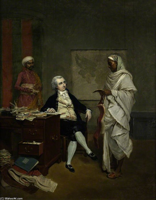 Wikioo.org - The Encyclopedia of Fine Arts - Painting, Artwork by Thomas Hickey - John Mowbray, Calcutta Merchant