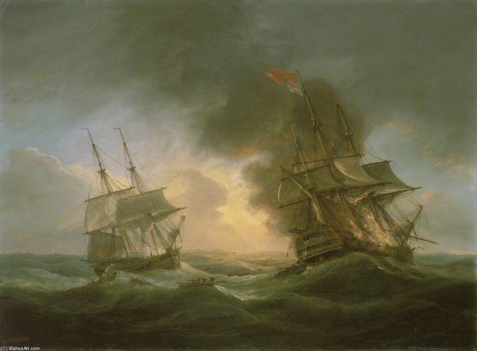Wikioo.org - The Encyclopedia of Fine Arts - Painting, Artwork by Thomas Luny - Loss Of The East Indiaman 'kent'